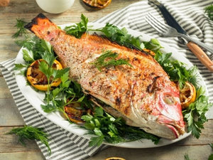 Grilled Pacific Red Snapper Whole Fish